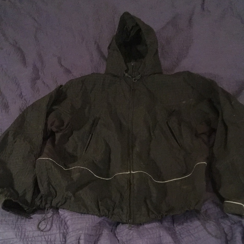 Timberland Black Hooded Windbreaker
